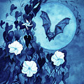 Bat and Moonflowers